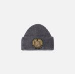 Beanie in lana con patch logo