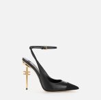 Slingback in nappa con tacco scultura