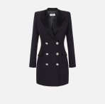 Cappotto nero lungo donna