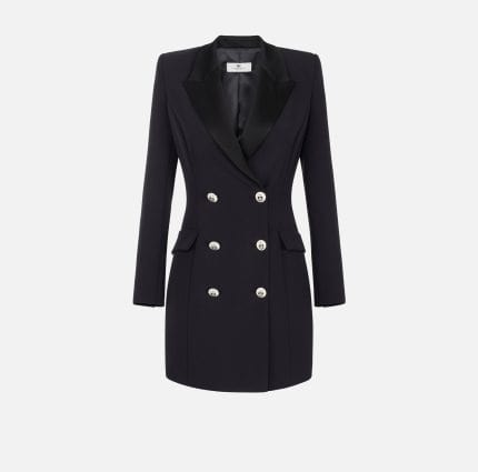 Cappotto nero lungo donna